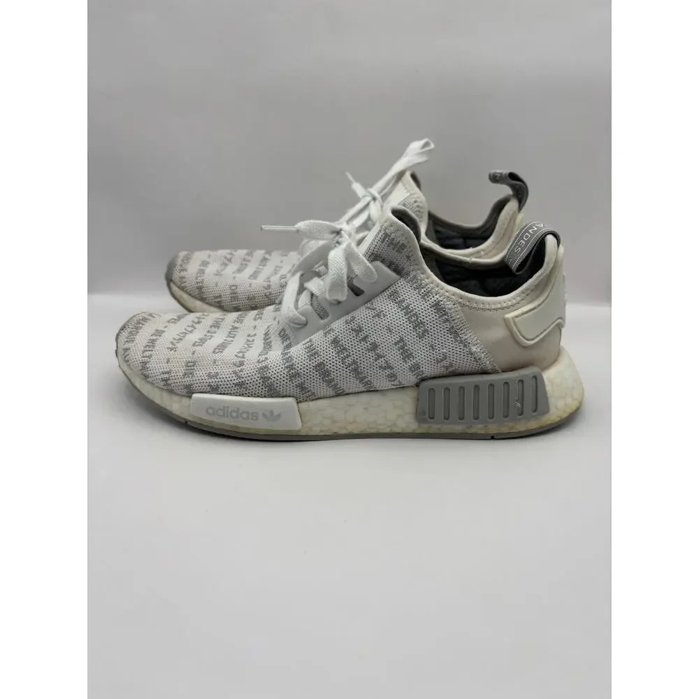 Adidas NMD R1 Whiteout Sneakers Men Size 8.5